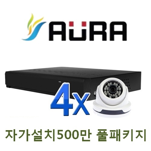 PM-04L [1TB 포함] [AHD 400만 & 500만 돔적외선] CCTV 4세트